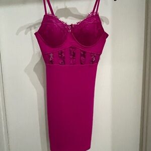 Fashion Nova Fuchsia Mini Dress